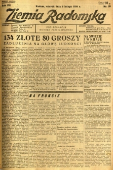 Ziemia Radomska, 1934, R. 7, nr 29