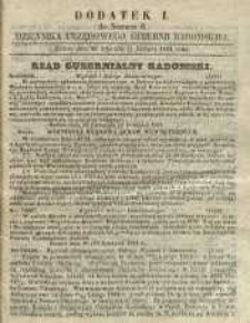 Dziennik Urzędowy Gubernii Radomskiej, 1862, nr 6, dod. I