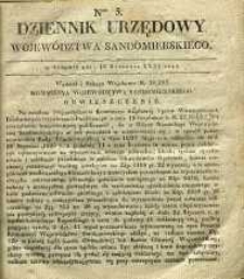 Dziennik Urzędowy Województwa Sandomierskiego, 1835, nr 3