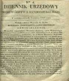 Dziennik Urzędowy Województwa Sandomierskiego, 1835, nr 4