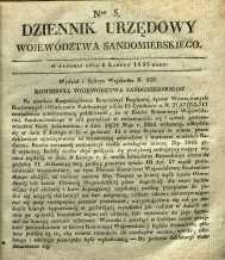 Dziennik Urzędowy Województwa Sandomierskiego, 1835, nr 5