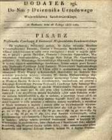 Dziennik Urzędowy Województwa Sandomierskiego, 1835, nr 7, dod. II