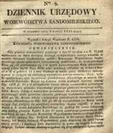 Dziennik Urzędowy Województwa Sandomierskiego, 1835, nr 9
