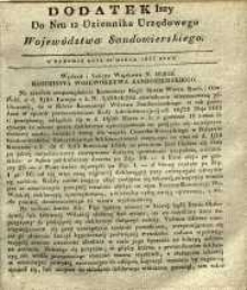 Dziennik Urzędowy Województwa Sandomierskiego, 1835, nr 12, dod. I