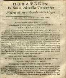 Dziennik Urzędowy Województwa Sandomierskiego, 1835, nr 14, dod. I