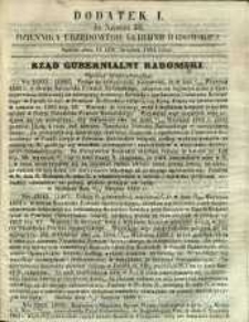 Dziennik Urzędowy Gubernii Radomskiej, 1862, nr 35, dod. I