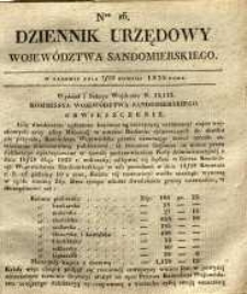 Dziennik Urzędowy Województwa Sandomierskiego, 1835, nr 16
