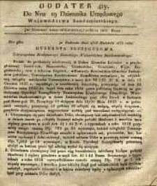 Dziennik Urzędowy Województwa Sandomierskiego, 1835, nr 19, dod. IV