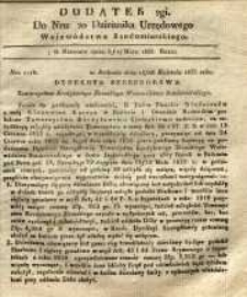 Dziennik Urzędowy Województwa Sandomierskiego, 1835, nr 20, dod. II