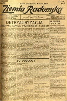 Ziemia Radomska, 1934, R. 7, nr 55