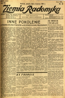 Ziemia Radomska, 1934, R. 7, nr 56