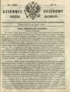 Dziennik Urzędowy Gubernii Radomskiej, 1863, nr 8