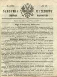 Dziennik Urzędowy Gubernii Radomskiej, 1863, nr 10