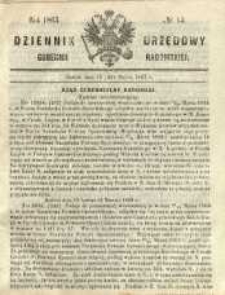 Dziennik Urzędowy Gubernii Radomskiej, 1863, nr 13