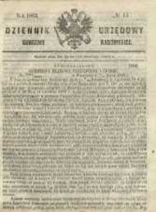 Dziennik Urzędowy Gubernii Radomskiej, 1863, nr 15