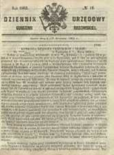 Dziennik Urzędowy Gubernii Radomskiej, 1863, nr 16