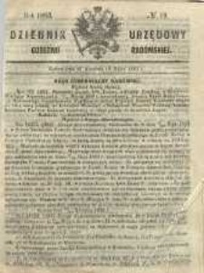 Dziennik Urzędowy Gubernii Radomskiej, 1863, nr 19