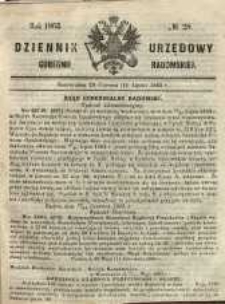 Dziennik Urzędowy Gubernii Radomskiej, 1863, nr 28