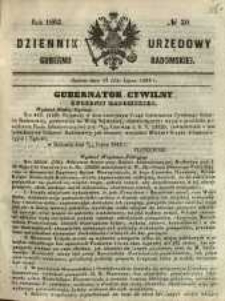 Dziennik Urzędowy Gubernii Radomskiej, 1863, nr 30