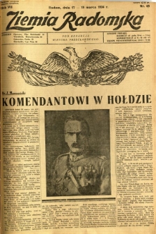 Ziemia Radomska, 1934, R. 7, nr 63