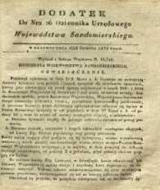 Dziennik Urzędowy Województwa Sandomierskiego, 1835, nr 26, dod.