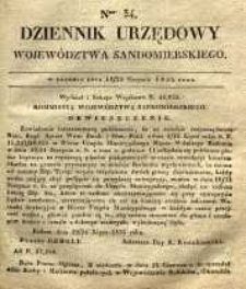 Dziennik Urzędowy Województwa Sandomierskiego, 1835, nr 34