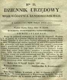 Dziennik Urzędowy Województwa Sandomierskiego, 1835, nr 35