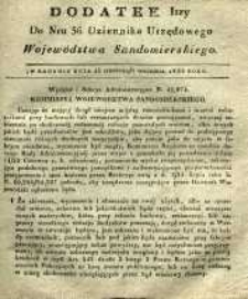 Dziennik Urzędowy Województwa Sandomierskiego, 1835, nr 36, dod. I