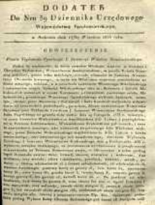 Dziennik Urzędowy Województwa Sandomierskiego, 1835, nr 39, dod.