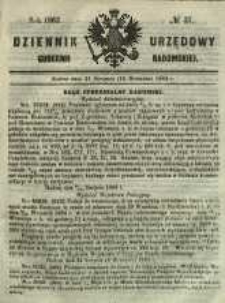 Dziennik Urzędowy Gubernii Radomskiej, 1863, nr 37