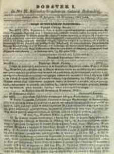 Dziennik Urzędowy Gubernii Radomskiej, 1863, nr 37, dod. I
