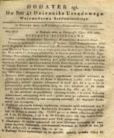 Dziennik Urzędowy Województwa Sandomierskiego, 1835, nr 41, dod. II
