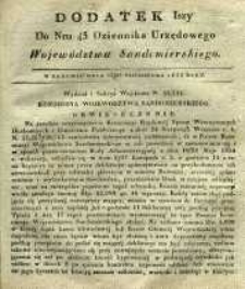 Dziennik Urzędowy Województwa Sandomierskiego, 1835, nr 43, dod. I