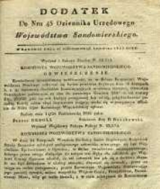 Dziennik Urzędowy Województwa Sandomierskiego, 1835, nr 45, dod.