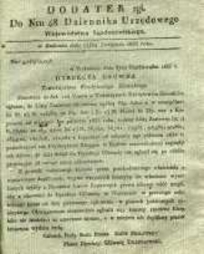 Dziennik Urzędowy Województwa Sandomierskiego, 1835, nr 48, dod. II