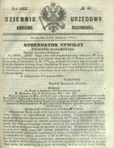 Dziennik Urzędowy Gubernii Radomskiej, 1863, nr 46