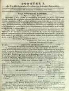 Dziennik Urzędowy Gubernii Radomskiej, 1863, nr 49, dod. I