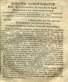 Dziennik Urzędowy Województwa Sandomierskiego, 1835, dod. nadzwyczajny