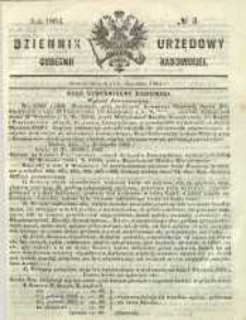 Dziennik Urzędowy Gubernii Radomskiej, 1864, nr 3