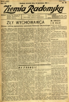 Ziemia Radomska, 1934, R. 7, nr 80