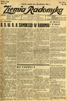 Ziemia Radomska, 1934, R. 7, nr 89