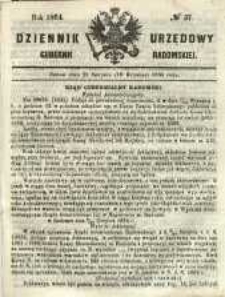 Dziennik Urzędowy Gubernii Radomskiej, 1864, nr 37