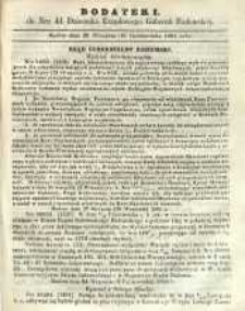 Dziennik Urzędowy Gubernii Radomskiej, 1864, nr 41, dod. I