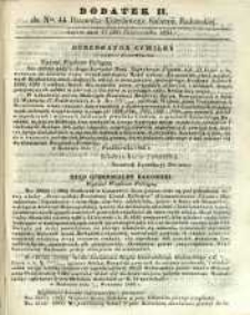 Dziennik Urzędowy Gubernii Radomskiej, 1864, nr 44, dod. II