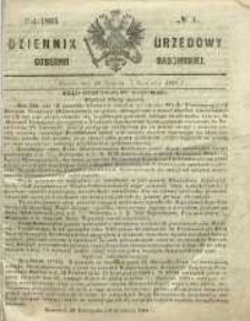 Dziennik Urzędowy Gubernii Radomskiej, 1865, nr 1