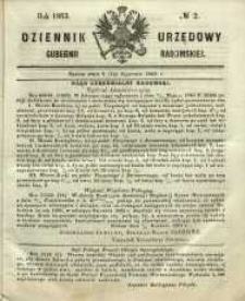Dziennik Urzędowy Gubernii Radomskiej, 1865, nr 2