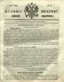 Dziennik Urzędowy Gubernii Radomskiej, 1865, nr 6