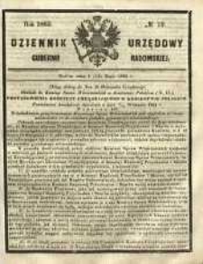 Dziennik Urzędowy Gubernii Radomskiej, 1865, nr 19