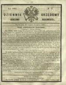 Dziennik Urzędowy Gubernii Radomskiej, 1865, nr 27