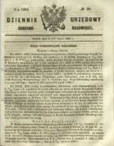 Dziennik Urzędowy Gubernii Radomskiej, 1865, nr 28